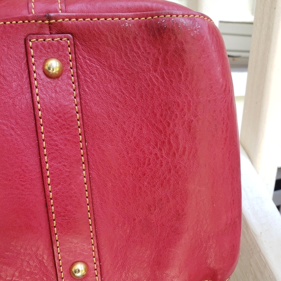 Dooney and Bourke Florentine the Smith Bag Red - Picture 9 of 11